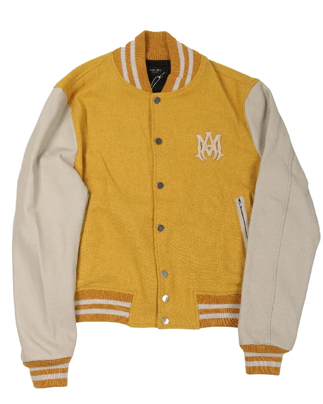Letterman Mustard Jacket Striped Jacket Polka Dot Jacket Floral Jacket