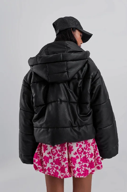 Bomber Puffer Jacket in Black Chenille Jacket Brocade Jacket Lace Jacket