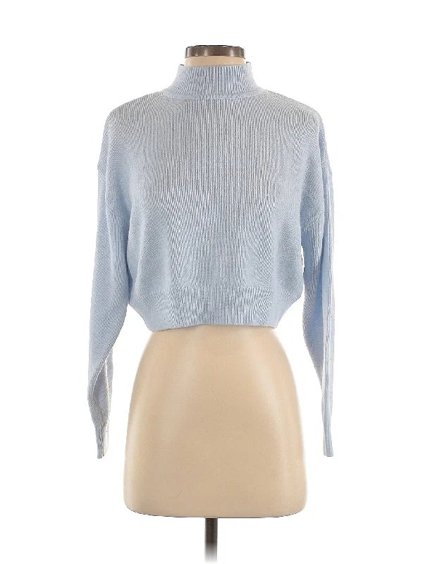 Turtleneck Sweater Toggled Drawstring Belted