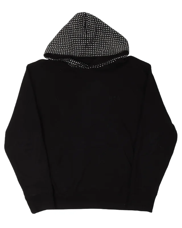 Stud Hood Hoodie Hoodie with Mesh Breathable Sporty