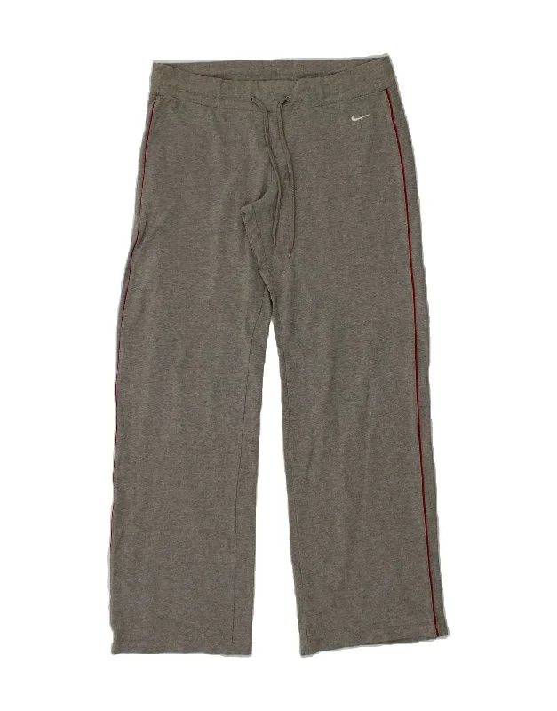 NIKE Womens Tracksuit Trousers UK 20/22 XL  Grey Cotton Trousers Versatile Stylish