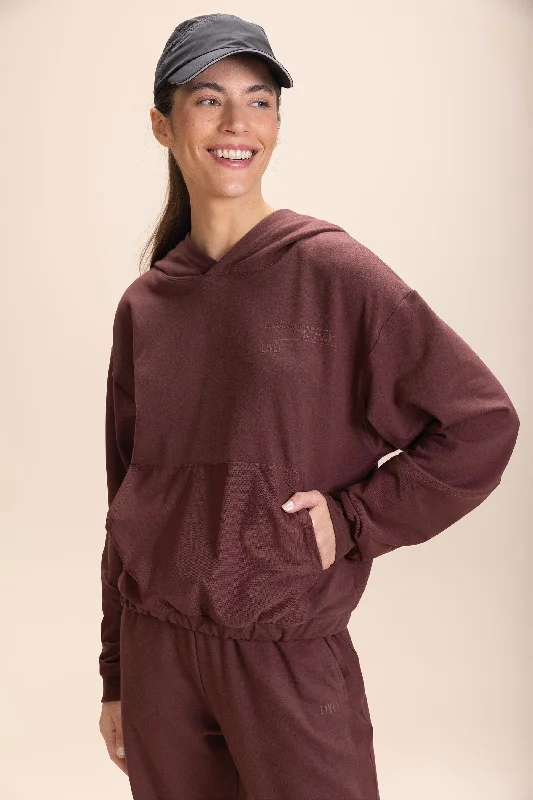 Jog Hooded Sweatshirt Hoodie with Relaxed Fit Easy Casual