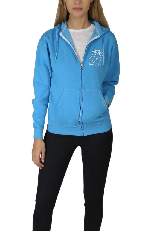 Bicycle 27 Hoodie Sky Blue Hoodie Sweatshirt Pullover