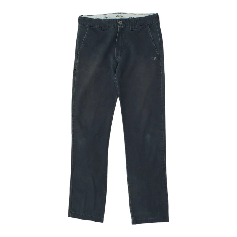 Dickies Womens Navy Skinny Straight Work Chino Trousers | Vintage Workwear VTG Trousers Modern Contemporary Dickies Womens Navy Skinny Straight Work Chino Trousers | Vintage Workwear VTG Trousers Modern Contemporary