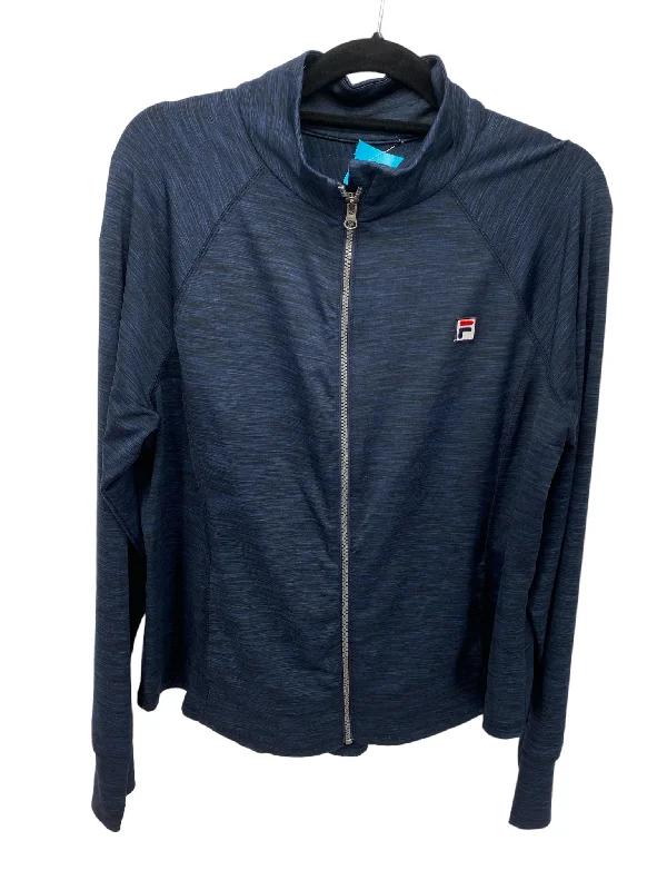 Fila Women Size XXL Navy CD Athleisure Jacket Elasticated Jacket Padded Jacket Insulated Jacket
