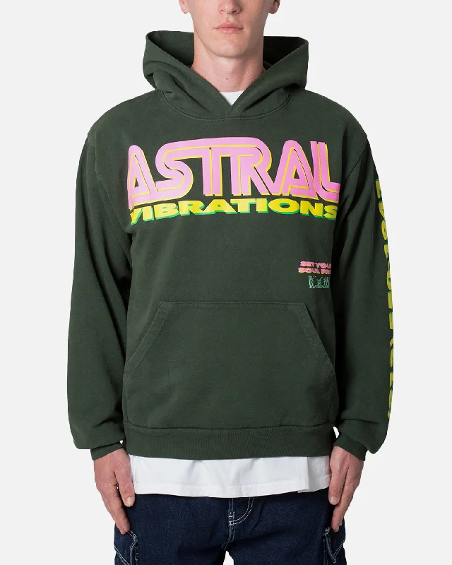 MNML Astral Vibrations Hoodie Ivy Hoodie with Hood Adjustable Protection