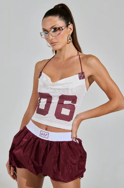 VARSITY SQUAD TANK cutout tank top