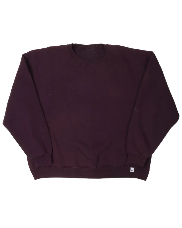 Russell Sweatshirt Hoodie with Metallic Shiny Futuristic