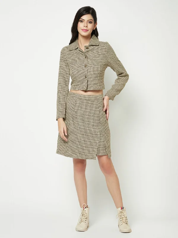 Grevy's Check Jacket Zippered Jacket Buttoned Jacket Snapped Jacket