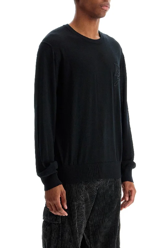 Dolce & Gabbana Cashmere Sweater With Dg Embroidery Machine Wash Dry Clean Hand Wash