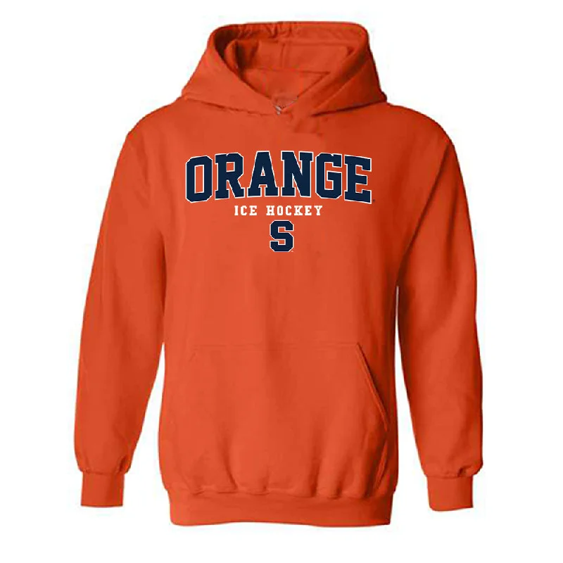 Syracuse - NCAA Women's Ice Hockey : Peyton Armstrong - Classic Shersey Hooded Sweatshirt Hoodie with Zipper Placket Modern Functional