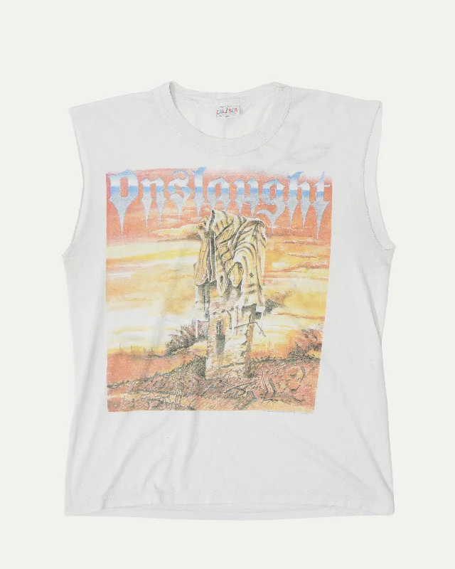 Onslaught Shellshock Cutoff Tank Top spandex blend tank