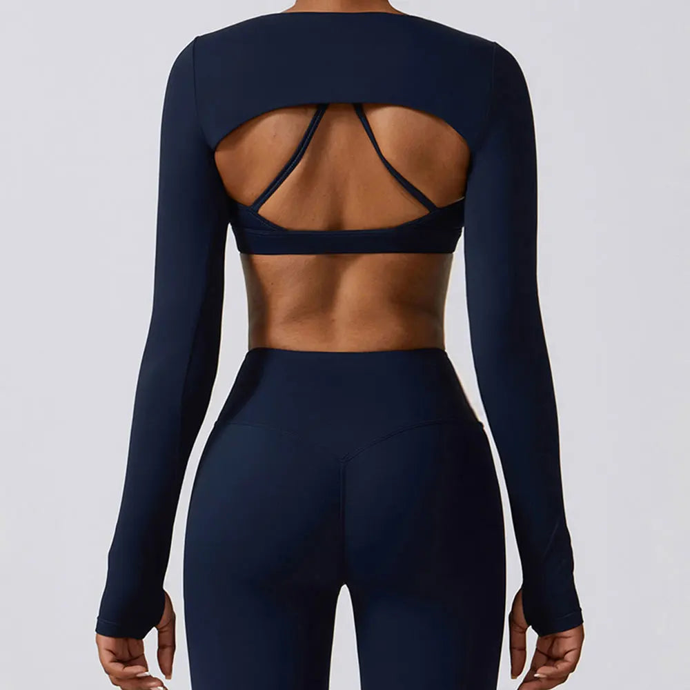 New Sports Camisole Yoga Long Sleeved Shawl Yoga Top Nude Fitness Yop Gym Push Ups Workout Top Running Sports Smock Warm Wool Shawl Cape