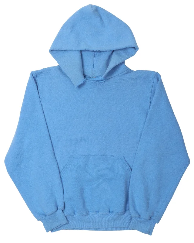 Russell Baby Blue Hoodie Hoodie with Ribbed Hem Stretchable Secure