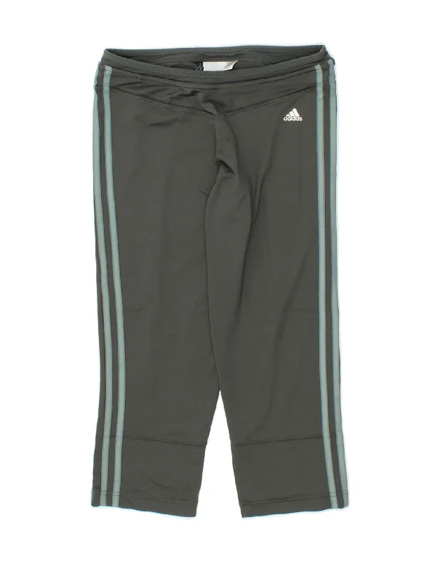 ADIDAS Womens Clima 365 Capri Tracksuit Trousers UK 16 Large  Grey Trousers Chinos Classic