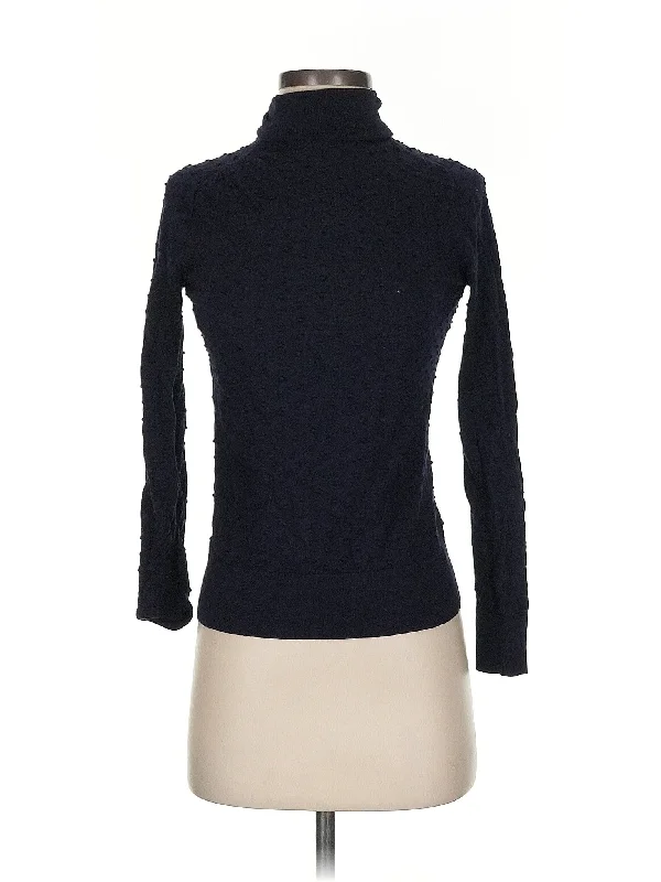 Turtleneck Sweater Welt Pockets Slit Pockets Flap Pockets