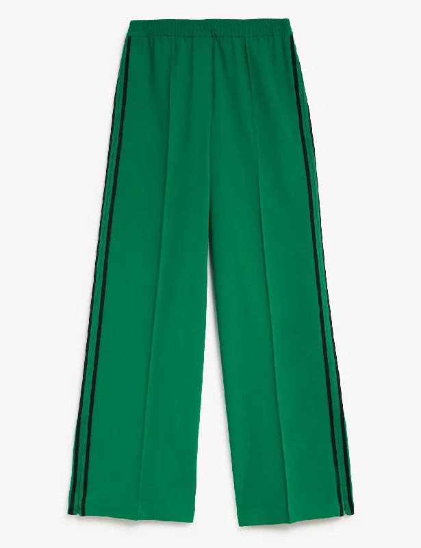 Side Stripe Wide Leg Trousers Trousers Running Lightweight