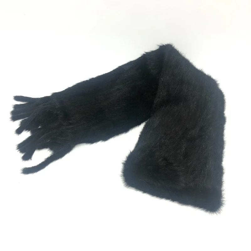 Dolce & Gabbana  Leather Shawl (Pre-Owned) Fashionable Shawl with Tassels
