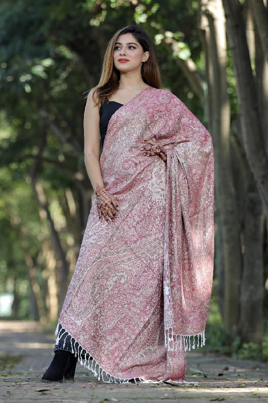 MULTI COLOUR SHAWL WITH ZARI & KANI WORK DEFINES ROYAL AND LUXURIOUS EXTREMELY COMFORTABLE FOR ALL EVENTS Fashionable Pashmina Shawl