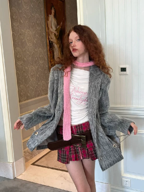Slit Silhouette Chain Jacket【s0000003981】 Rayon Fabric Velvet Fabric Corduroy Fabric
