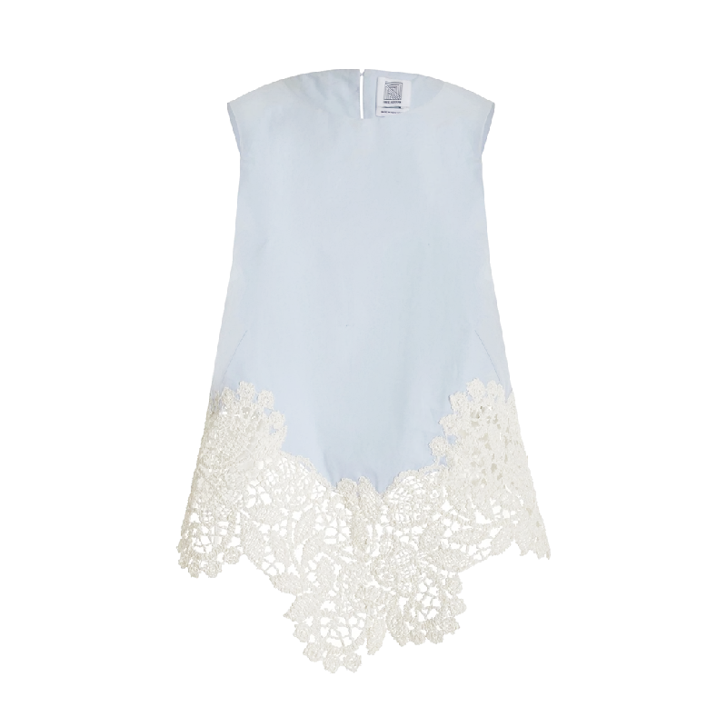 Lace Appliqué Tank scoop neck tank