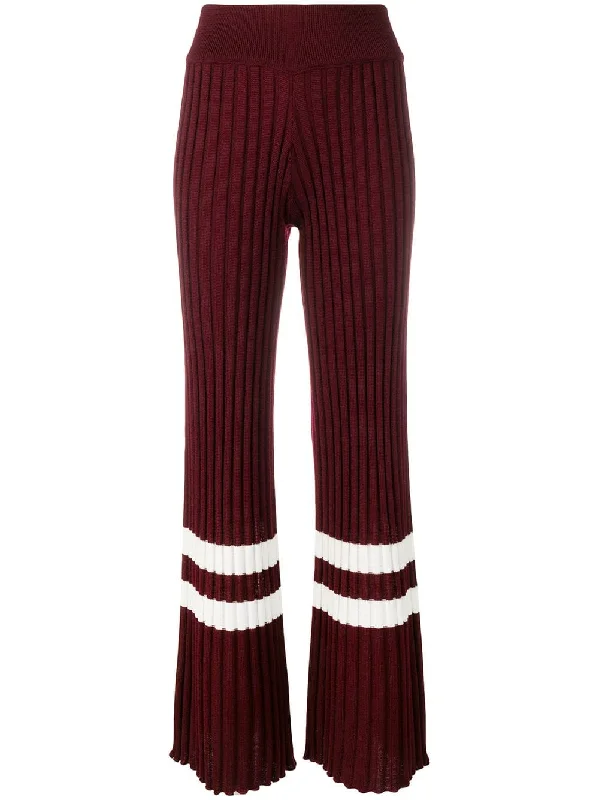 stripe trim trousers Trousers Exclusive Limited