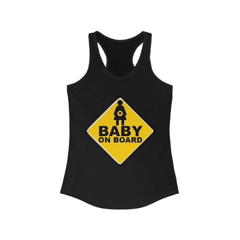 Baby On Board Sign - Women's Tank Top stretchy tank top