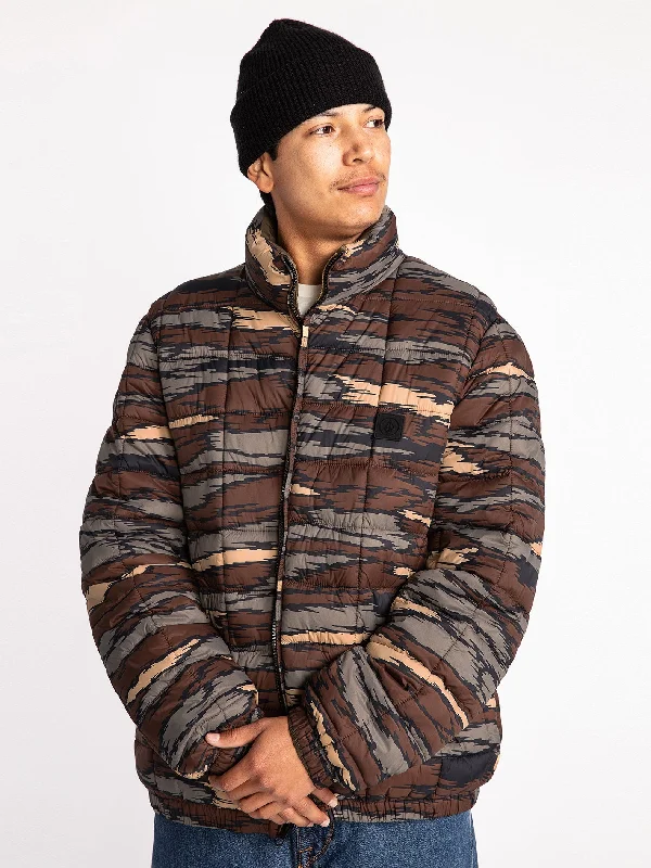 Walltzerd Reversible Jacket - Service Green Cotton Fabric Linen Fabric Terry Fabric