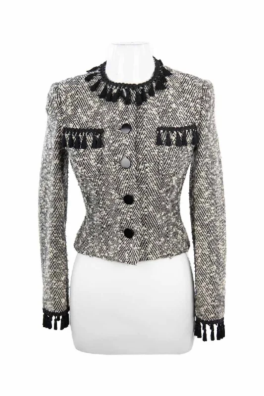Albani Jacket Notch Collar Peter Pan Collar Cowl Neck