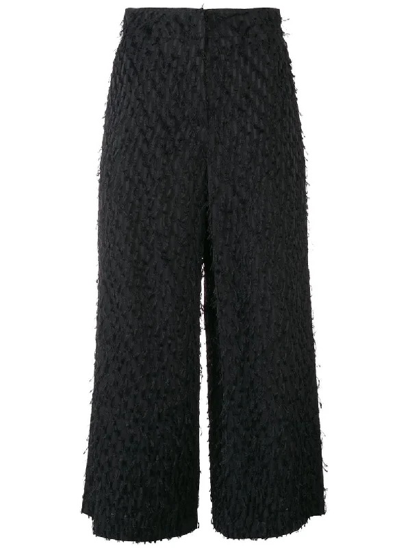 cropped fringed trousers Trousers Modern Contemporary