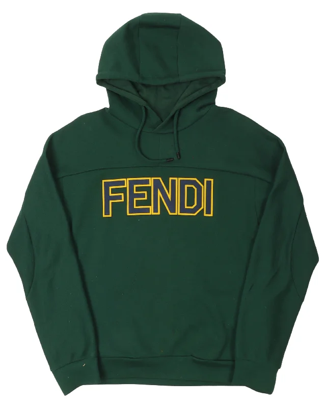 Logo Hoodie Hoodie with Typography Text Message