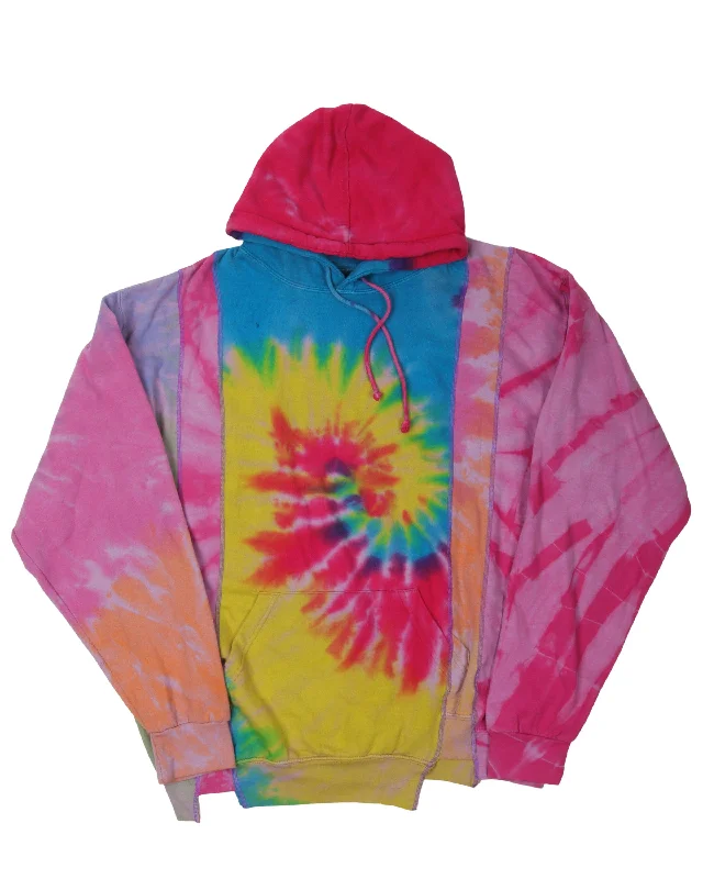 Tie Dye Rebuild Hoodie Hoodie with Pattern Geometric Abstract