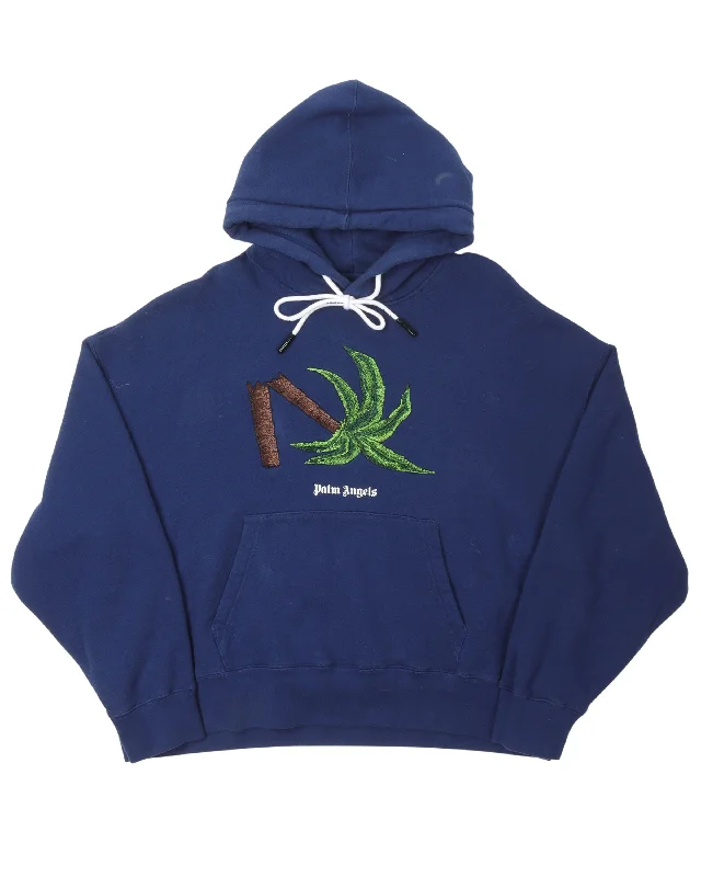 Palm Tree Hoodie Hoodie with Elastic Cuffs Stretchable Comfortable