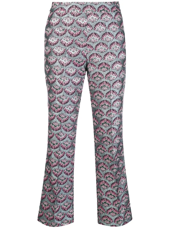 jacquard trousers Trousers Office Stylish
