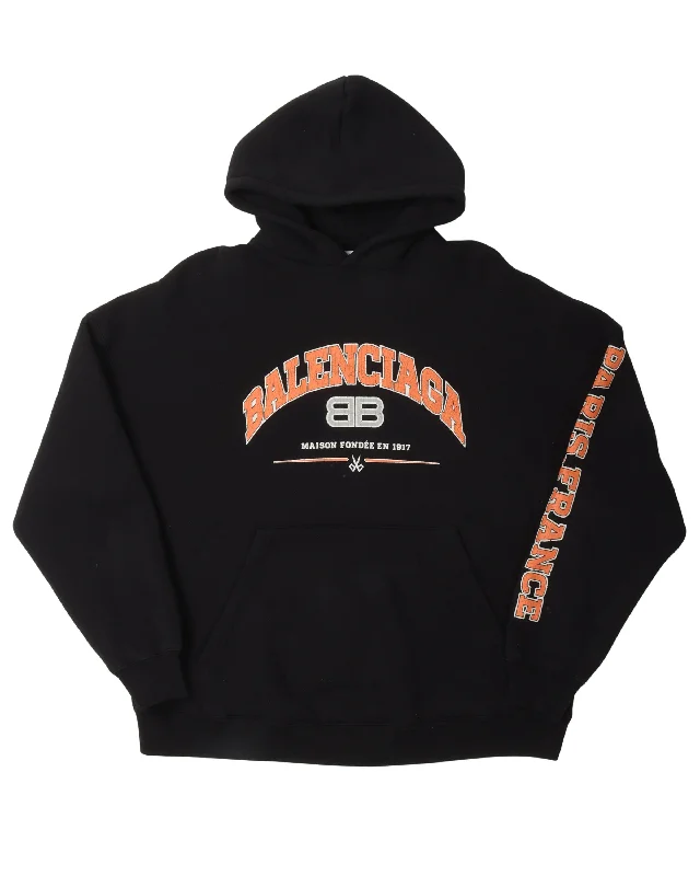 BB Logo Paris Hoodie Hoodie Jacket Zipper Layering