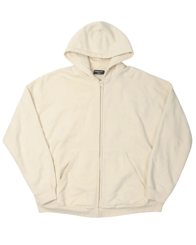 Unisex Zip Up Hoodie Hoodie with Emblem Brand Identity