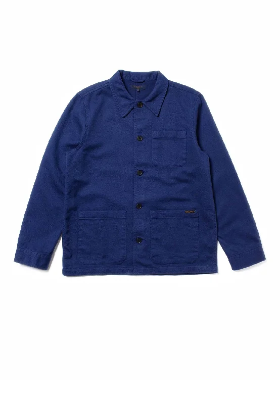 BARNEY WORKER JACKET BLUE Denim Jacket Leather Jacket Suede Jacket