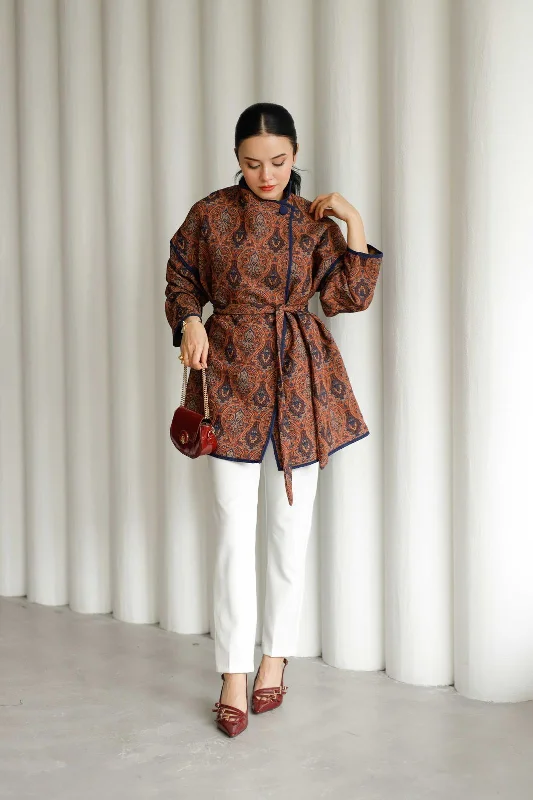 printed  jacket AH- 7232 Trench Coat Raincoat Waterproof Jacket