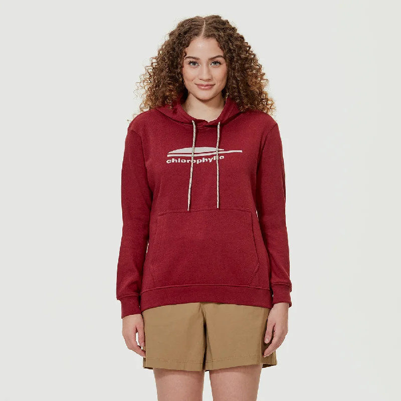 W chloro hoodie - Chandails à capuchon pour femmes - Chlorophylle Cotton Hoodie Fleece Lining Warmth