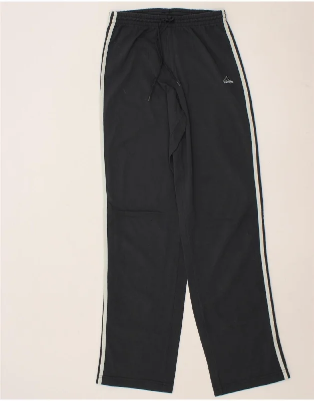 ADIDAS Womens Tracksuit Trousers UK 10 Small  Black Polyester Trousers Palazzo Wide Leg