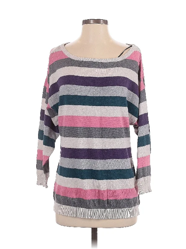 Pullover Sweater Asymmetrical Hem Sweater