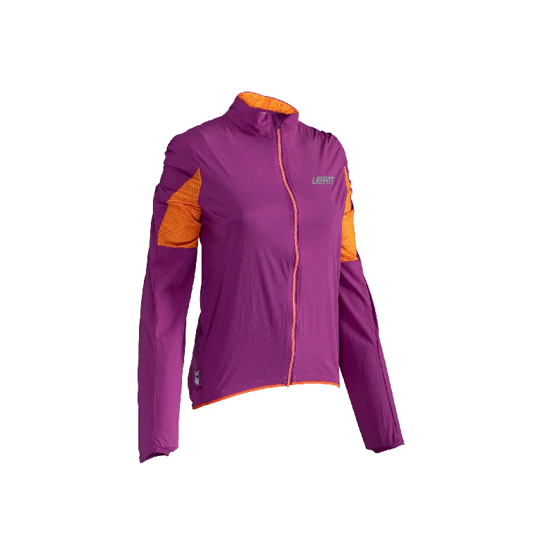 Jacket MTB Endurance 2.0 - Women - Purple Stand-Up Collar Roll-Neck Collar Turtle Neck