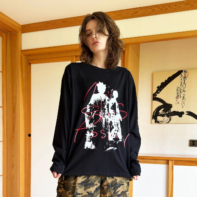 Abstract Graphic Silhouette Sweatshirt Hoodie with Print Artistic Unique