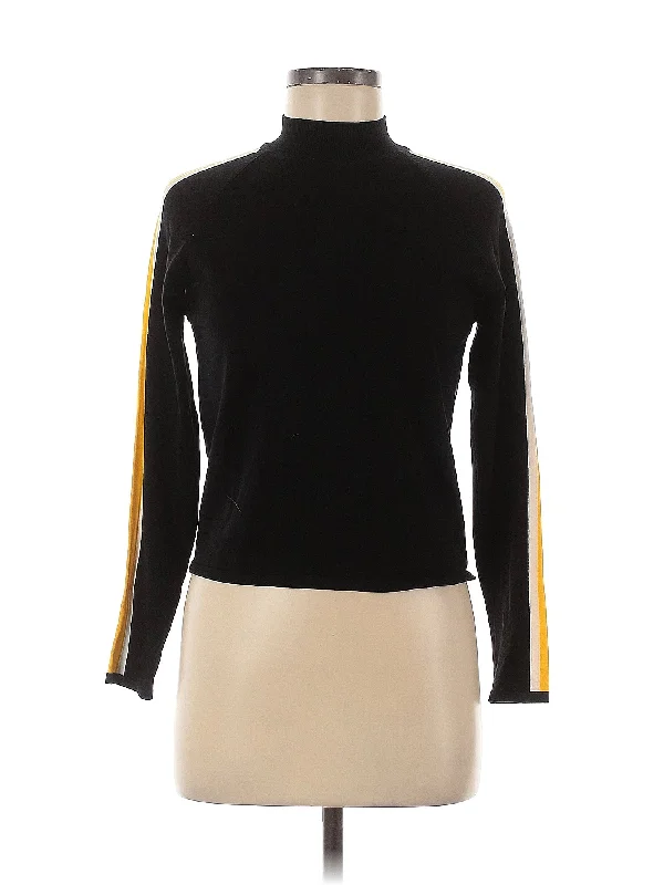 Turtleneck Sweater Satin Blend Silk Blend Wool Blend