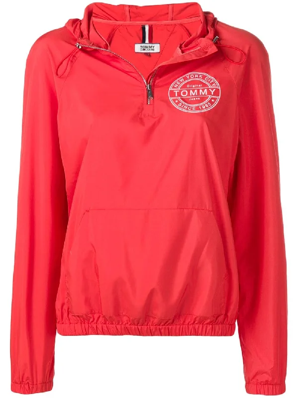 hooded pullover jacket Jewel Neck Pullover