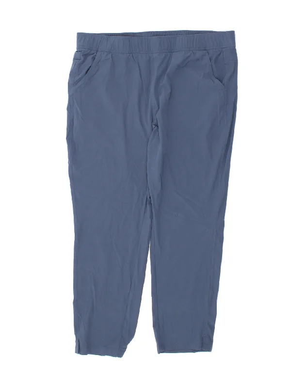 EDDIE BAUER Womens Tracksuit Trousers UK 18 XL  Blue Polyester Trousers Essential Wardrobe