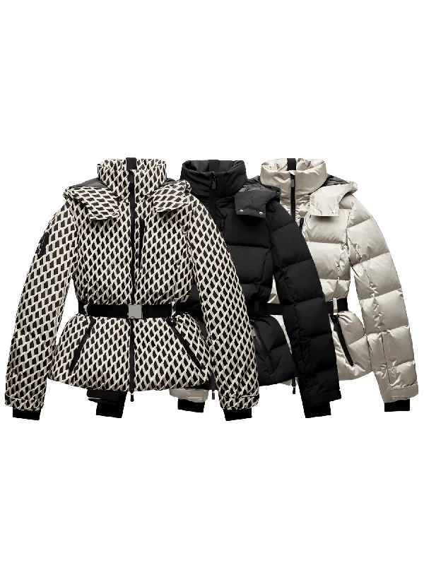 Fashion Waist Women's Hooded Belt Jacket Tailored Jacket Straight Jacket A-Line Jacket Fashion Waist Women's Hooded Belt Jacket Tailored Jacket Straight Jacket A-Line Jacket