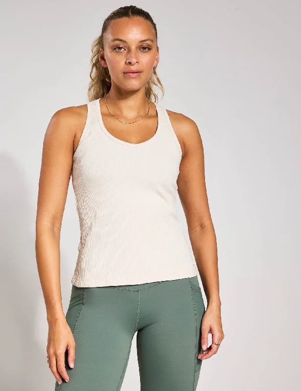 Leera Tank - Sand charcoal tank top
