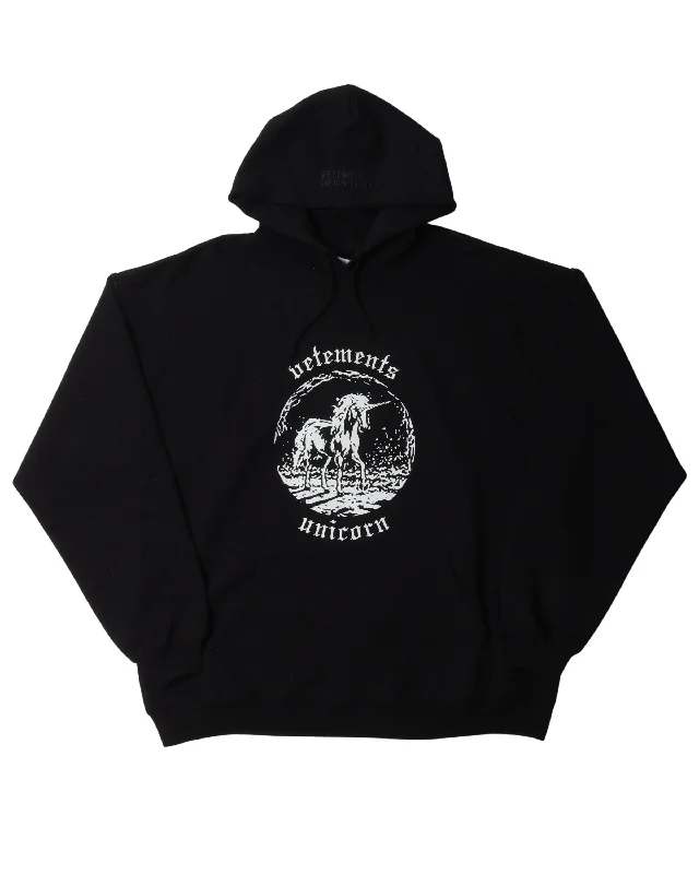 Oversized Unicorn Hoodie Hoodie with Turtle Neck Cozy Winter