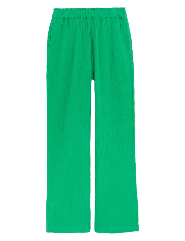 Pure Cotton Wide Leg Trousers Trousers Recommended Stylist